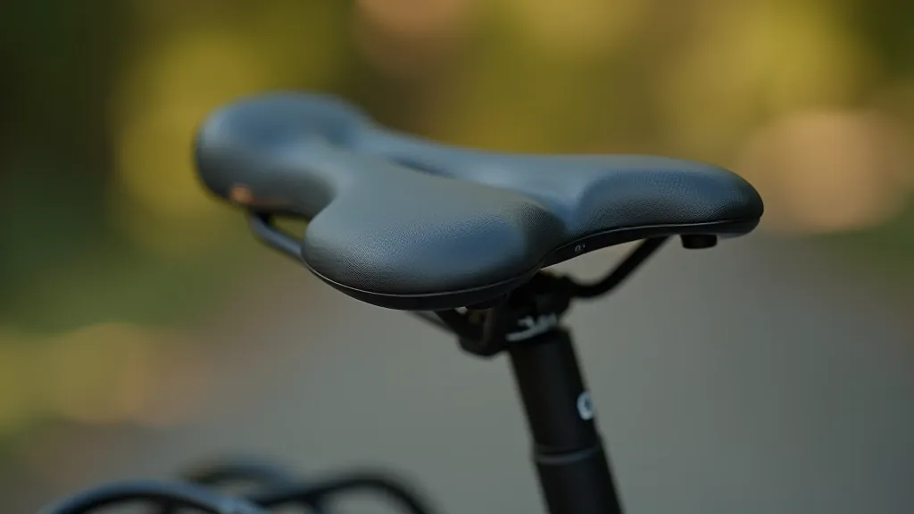 Pohodlné sedadlo na kole s ergonomickým designem pro dlouhé cesty
