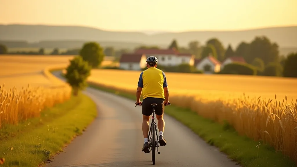 Benesovská cyklostezka v jižních Čechách, krajina a cyklisté